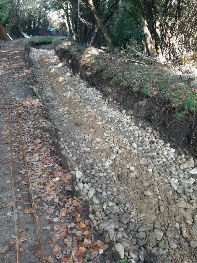 Travaux public près de L'Isle sur la Sorgue